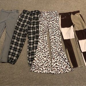 Forever 21/Shein lot bundle of pants sz XS & SM